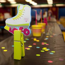 Neon Roller Skate Printable Birthday Party