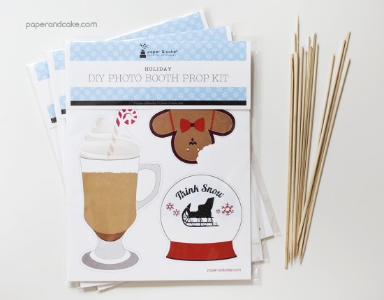 Holiday DIY Photo booth prop kit