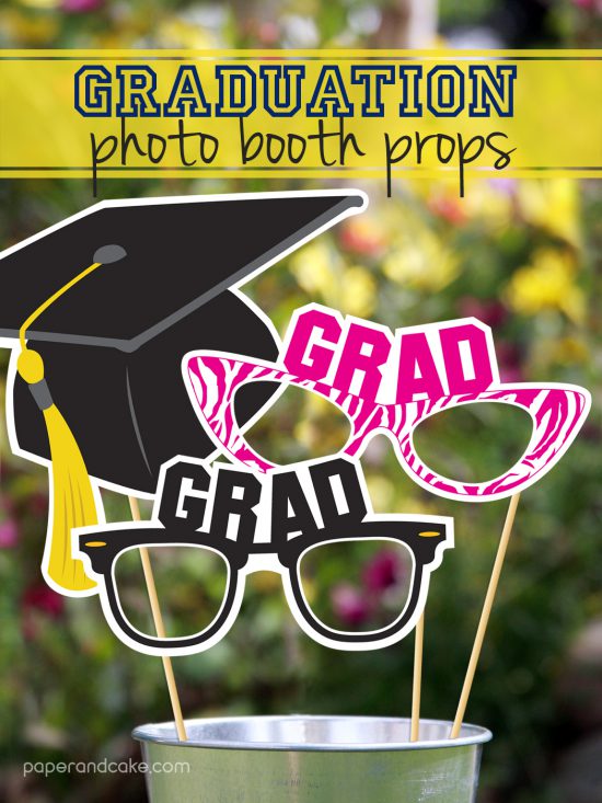 printable graduation photo booth props