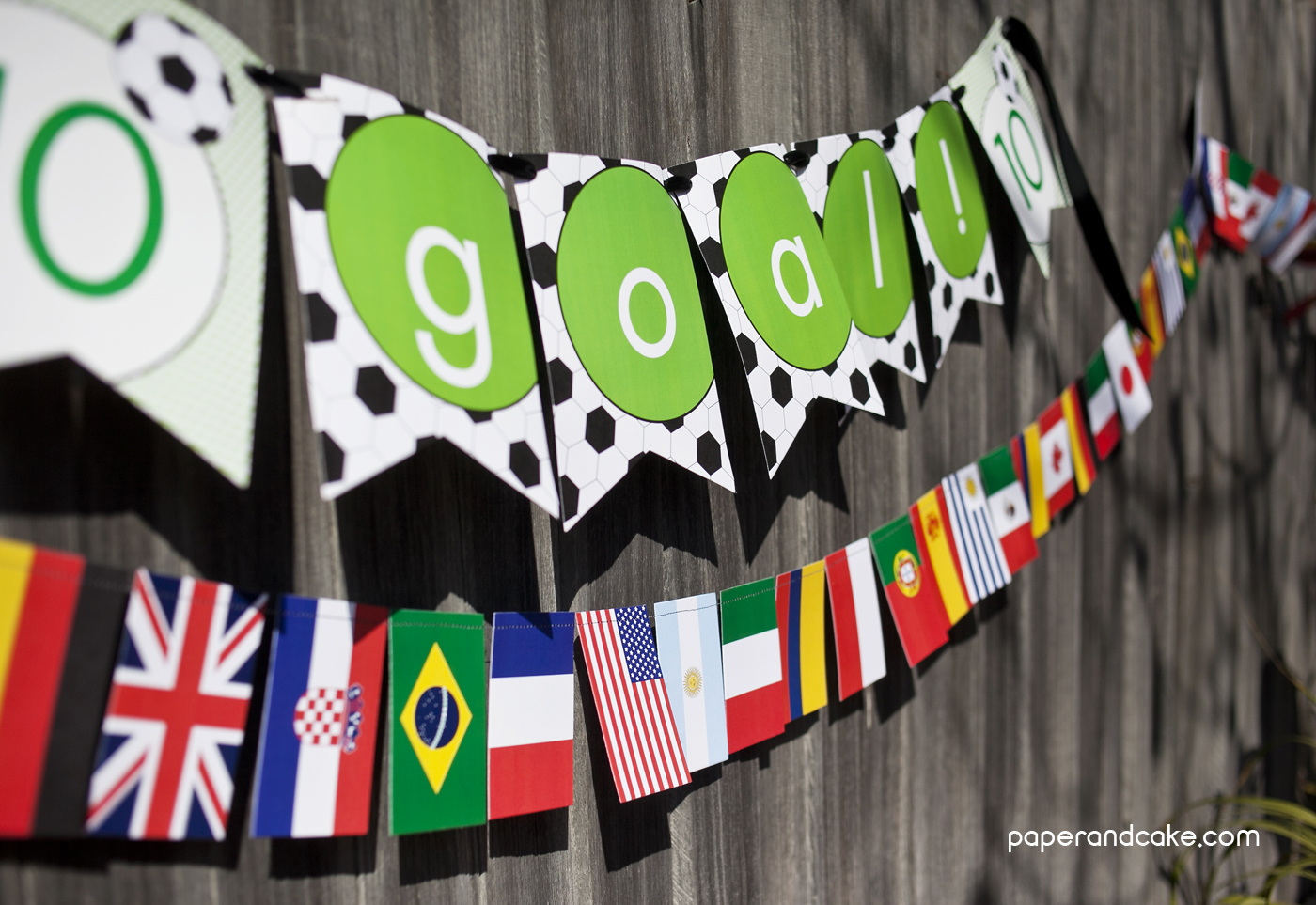 Soccer Printable Birthday Party - Paper and Cake Paper and Cake